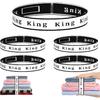 8Pcs Bed Sheet Organizer Bands Sheets Labels for Elastic Bedding Linen Closet Storage Foldable Sheet Set Organizer Sheet Keeper Band King Queen