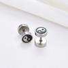 Серьги-пусеты из нержавеющей стали в нишевом дизайне в корейском стиле для мужчин, серьги на винтах