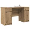 Artisan Oak Writing Desk 140 x 49 x 76 cm Wood Based Material