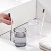 Nordic Minimalist Luxury Transparent Multifunctional Mouthwash and Toothbrush Cup Set