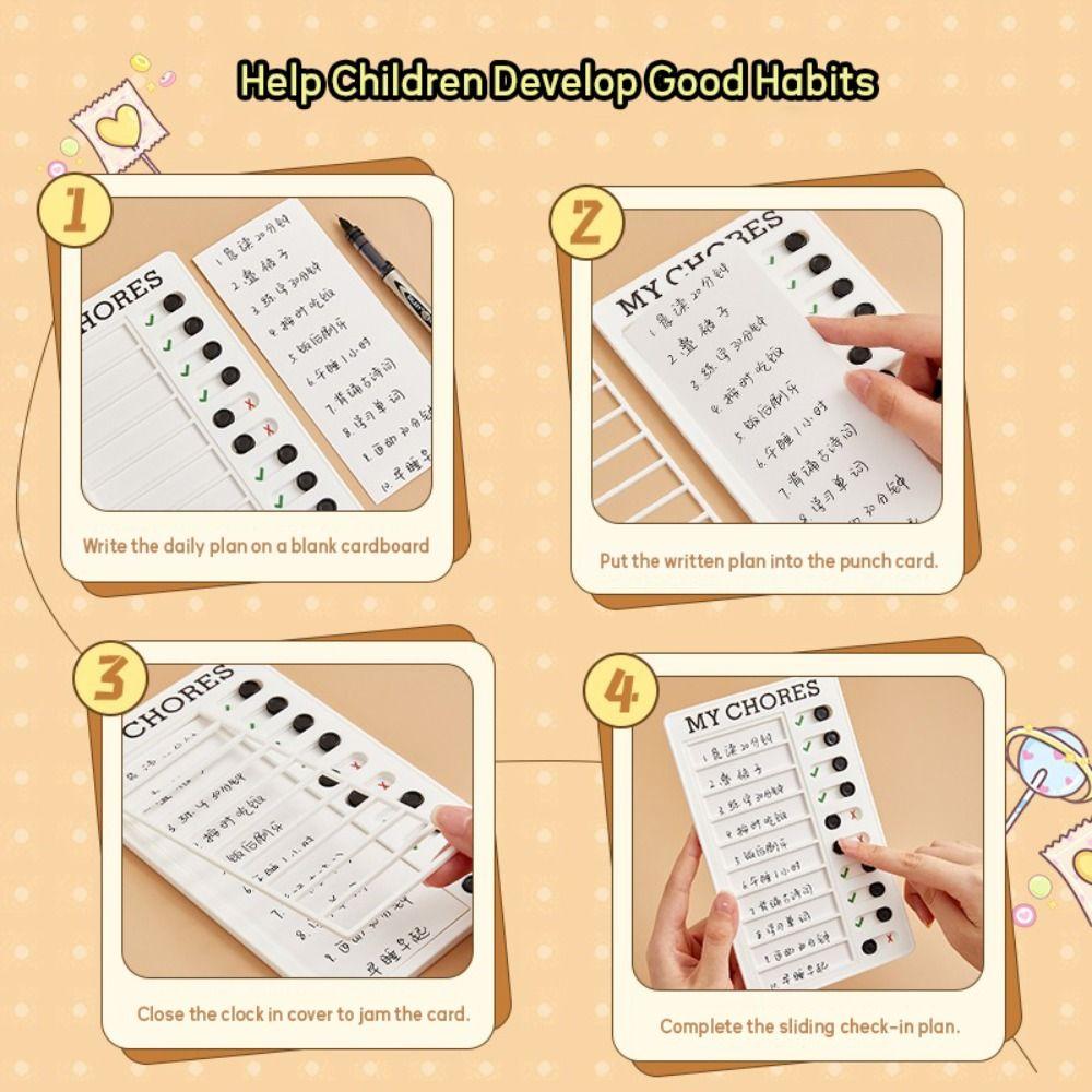 Plastic Daily Planner Memo Detachable Chores Chart New My Chores Checklist