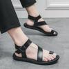New Black Men Sandals Buckle Strap White Casual Shoes  Size 38-45 Zapatillas De Futbol Para Hombre
