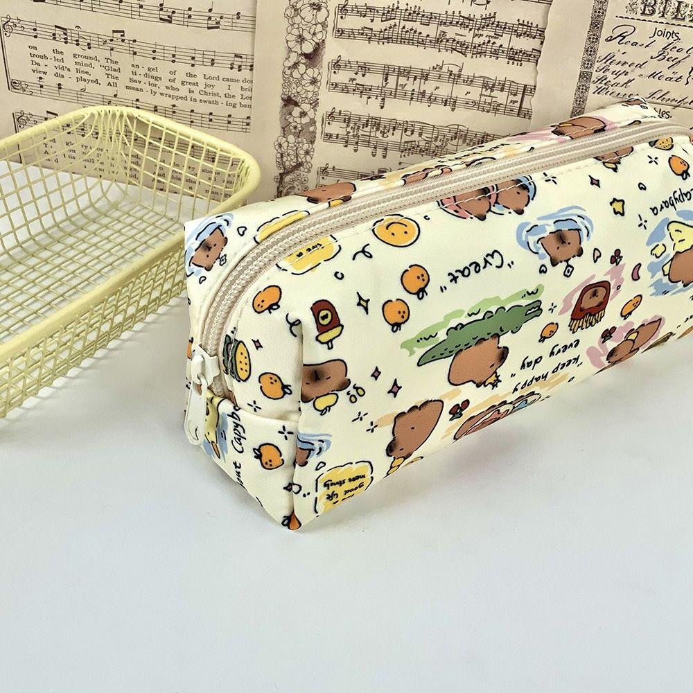 Большая вместительная сумка для ручек Capybara Pendant Case Cute Candle Bag School Office