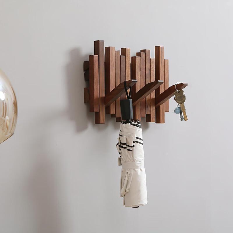 Wooden Piano Key Wall Hook Rack