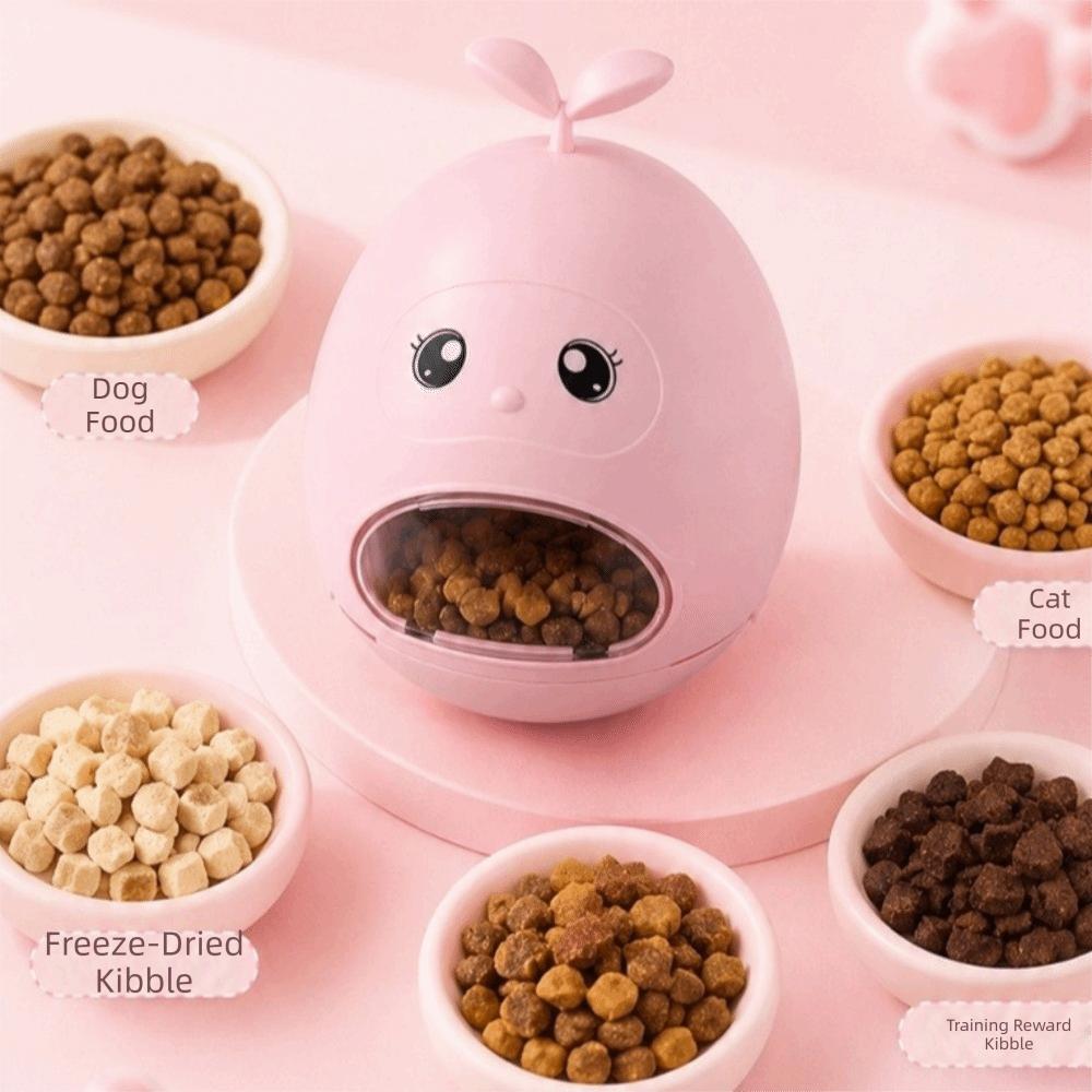 Stimulation Toy Pet Treat Dispenser Cartoon Cat Food Dispenser Cat Dispensing Toy Feeding Time