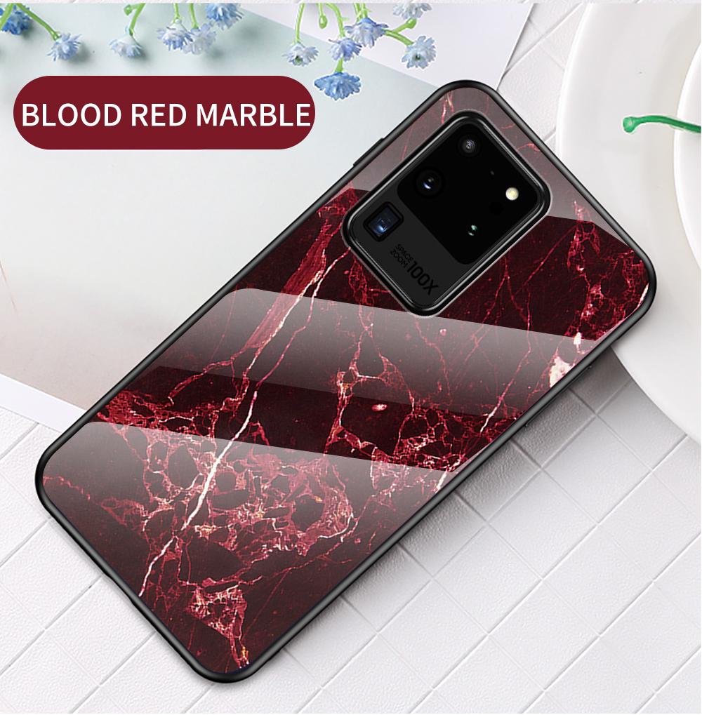 Чехол для Samsung Galaxy Note 8 9 10 20 S8 S9 S20 Plus Lite S20 Ultra S10 Plus Lite S10e, чехол из мраморного закаленного стекла, задняя крышка