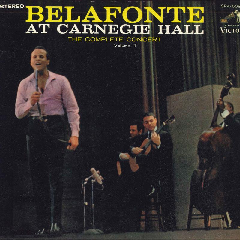 Виниловая пластинка HARRY BELAFONTE Belafonte At Carnegie Hall The Com SRA5090 VICTOR 1967 Япония Оби Поп Б/у