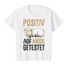 Sheep Tested Positive For Tiredness T Shirt Vintage Breathable Versatile Top For Everyday Wear Soft Casual Graphic