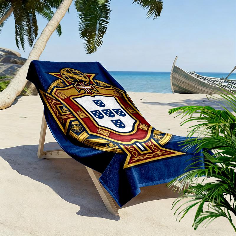 Royal Emblem Heritage beach towel beach Outdoor camping Absorbent bath towel swim seaside Outdoor picnic beach mat beach towel beach
