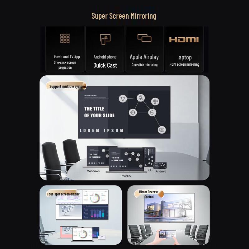 Skyworth 100-inch 8K Smart Conference Display with Wall Mount (CN version)