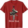 Deus Vult - футболка Catholic Crusader Knights Templar Armor, 100% хлопок, с круглым вырезом и коротким рукавом, повседневная мужская футболка, размер S-3XL