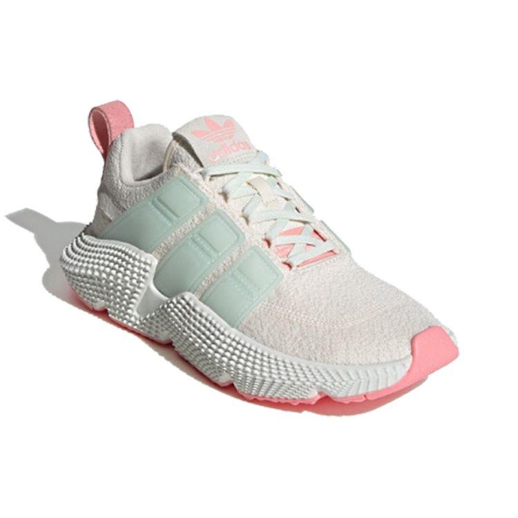Adidas Оригинальные Prophere V2 Ткань Свежие Модные Противоскользящие Прочные Легкие Низкие Повседневные Кроссовки Женские Зеленые Розовые FW5357