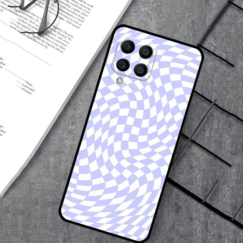 Сумасшедший клетчатый чехол для Samsung Galaxy M55 M31 M13 M11 M12 M14 M15 M06 M16 M36 M56 M53 M32 M52 M35 M34 M54