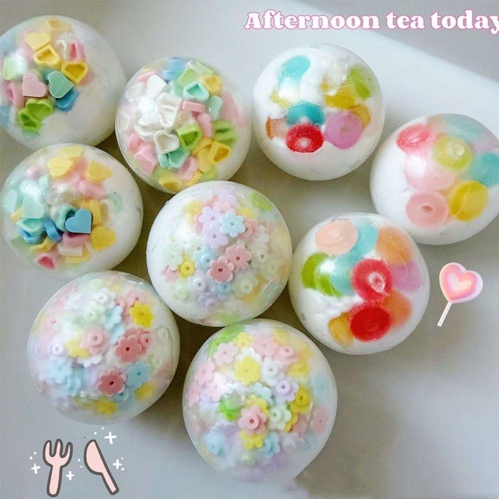 Moldable Handmade Squeeze Balls Non-bounce Blocks Filled Squishy Clay Craft Balls Student Prize
