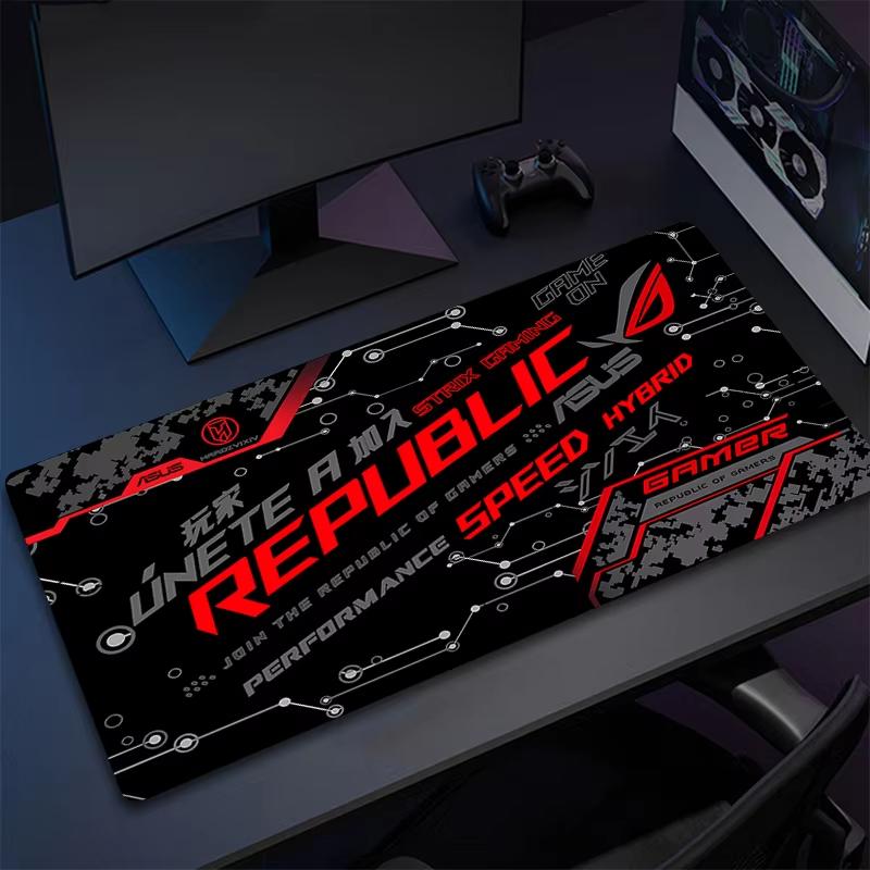 Asus Rog Черный Коврик для Мыши Аниме Коврики для Мыши Игровой Коврик для Компьютерного Стола Ковер для Мыши Аксессуары для ПК Коврик для Мыши Игрока Скоростной Резиновый Коврик