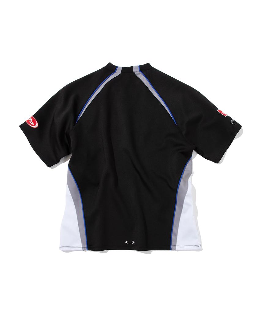 PHYSICAL DEPARTMENT Mesh Motorcycle Raglan Short Sleeve T-Shirt_Black