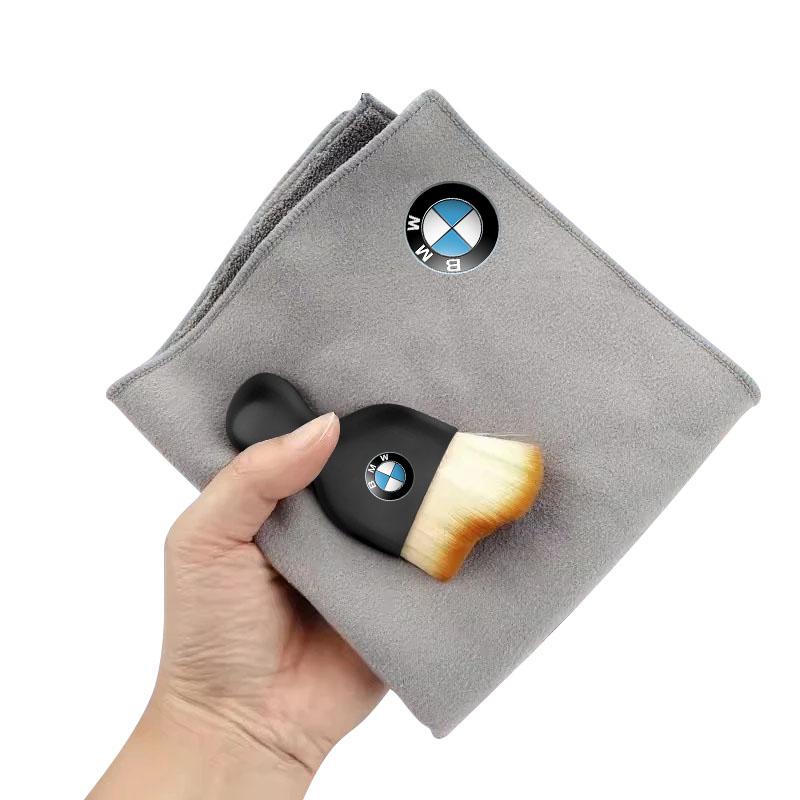 Автомобильные полотенца Салфетка для чистки и сушки с щеткой для чистки автомобиля Аксессуары для BMW E36 E46 E90 E60 E39 F30 F10 F20 E53 G30 E91 E92 E93