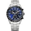 Мужские часы Citizen Eco-Drive с хронографом и металлическим циферблатом BL5496-96L