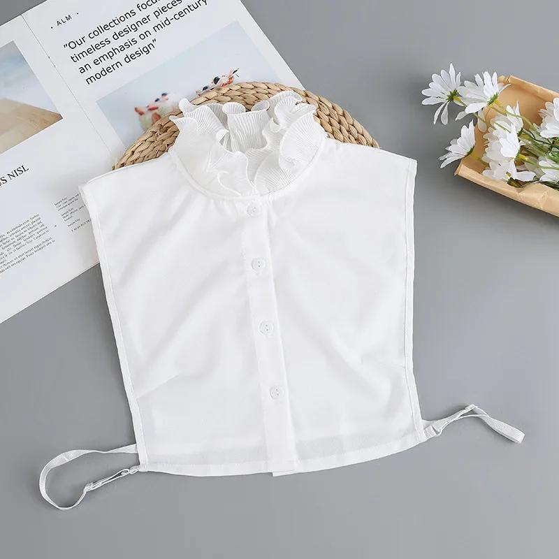 Korean Style Shirt Fake Collar for Women Blouse Tops Shoulder Detachable Shirt Collars Girls Lapel Blouse Top False Collar