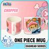 Высококачественная 1 шт. Официальная кружка One Piece Арка Эггхед - Луффи(Gear5/)Кружка с изображением Зоро и Чоппера в дизайне Egghead Керамическая посуда для питья для любителей манги