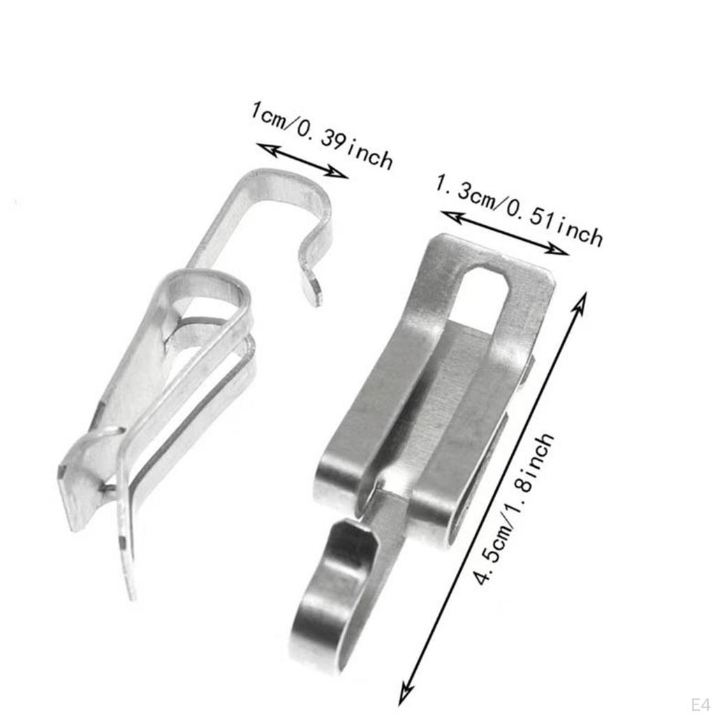 50 Клипс для нагревательного кабеля, Водосточный желоб на крыше, Уличные, Светонепроницаемые, Простая установка, Мороз