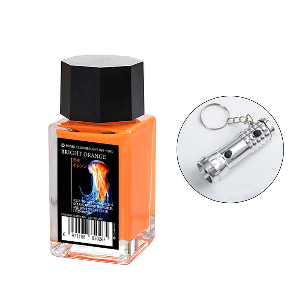 Colorful Invisible Ink for Illustration Drawing Calligraphy Writing 18ml Calligraphy Ink with UV Light for Dip Pen
