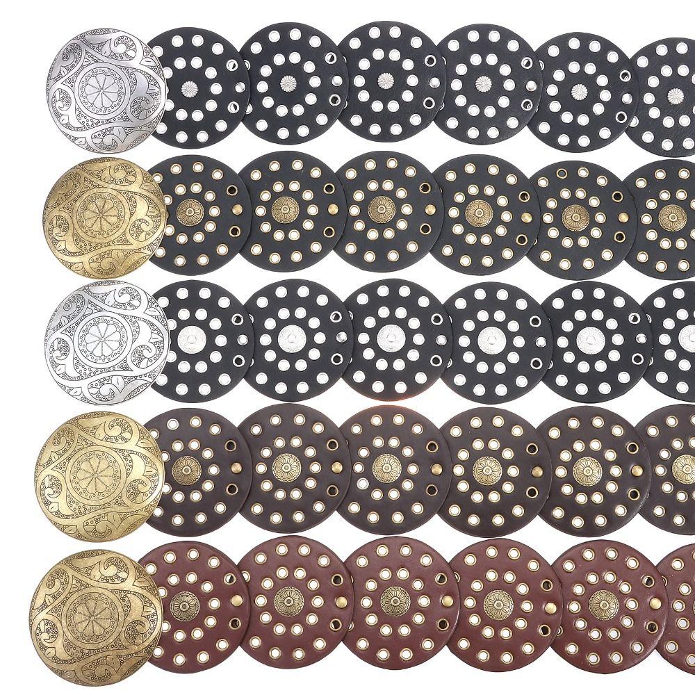 Western Style Disc Belt Y2K Wide Disc Belt Cowboy Wide Disc Belt Hollow Belt for Women