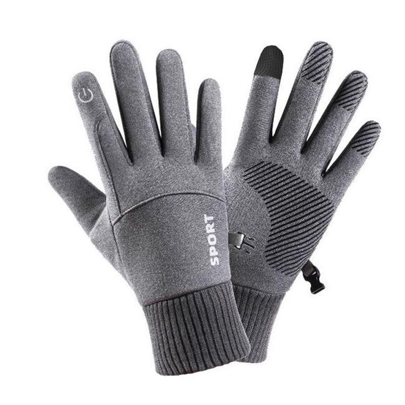 Мужские зимние сенсорные водонепроницаемые перчатки для спорта на открытом воздухе
