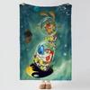 TThe RRen Stimpy Show Throw Soft Warm Flannel Blanket Multiuse Throw for Bed Sofa Office Air Conditioning Nap Blanket