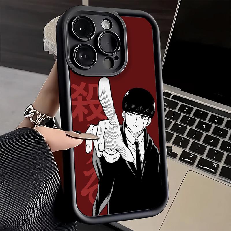 Чехол для телефона iPhone 17 Air 16E 15 16 Pro Max Mashle Магия и Мышцы Аниме Чехол 14 Plus 13 12 Mini Мягкий Силиконовый Funda