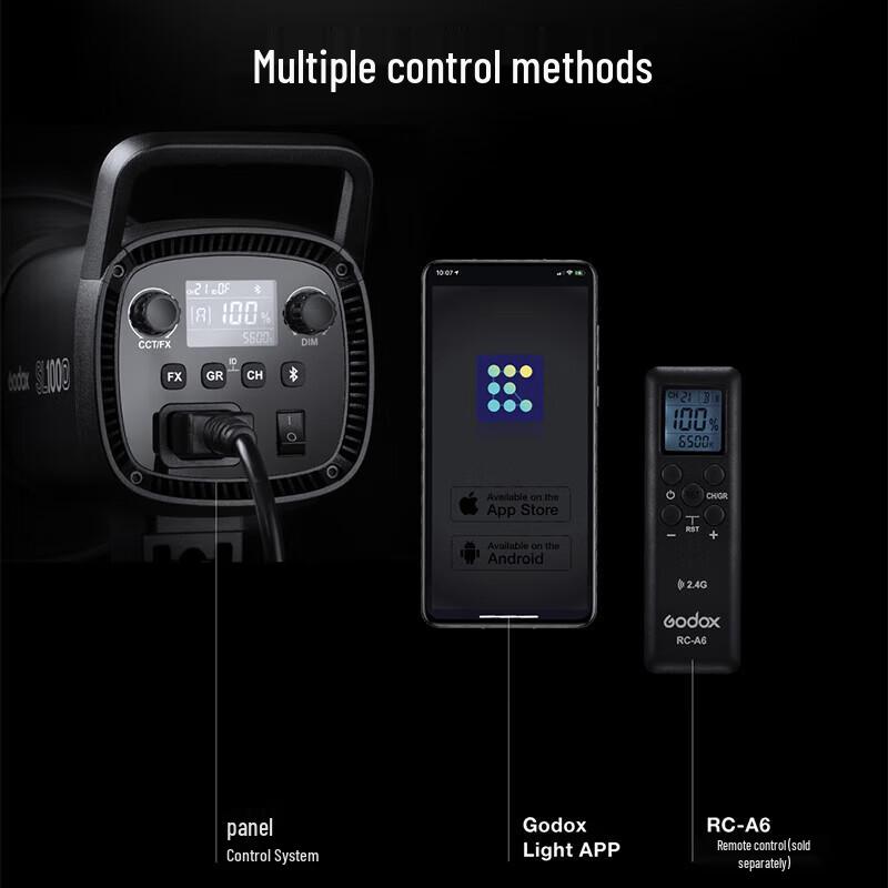 Godox SL100Bi 100 Вт двухцветный светодиодный видеосвет, комплект
