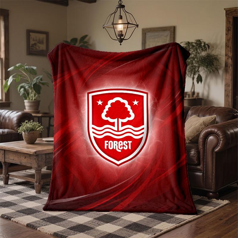 Nottingham Forest Theme Fleece Blanket Cozy Soft Plush Blanket For Bedroom Couch Travel