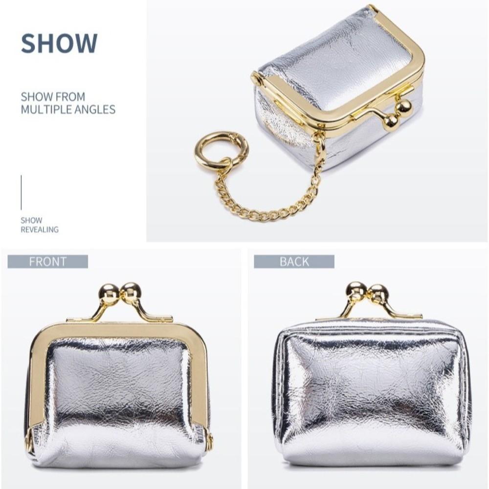 Pure Color Earring Necklace Wallet Luxury Mini Coin Purse Leather Jewelry Storage Box  Daily