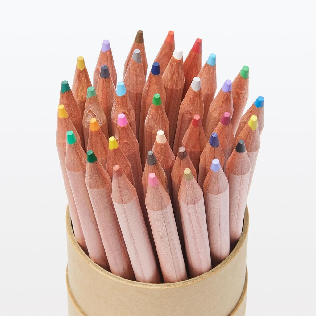 MUJI Цветные 36 Бумажный тубус NFB15A6S Карандаши, Цвета, Пенал,