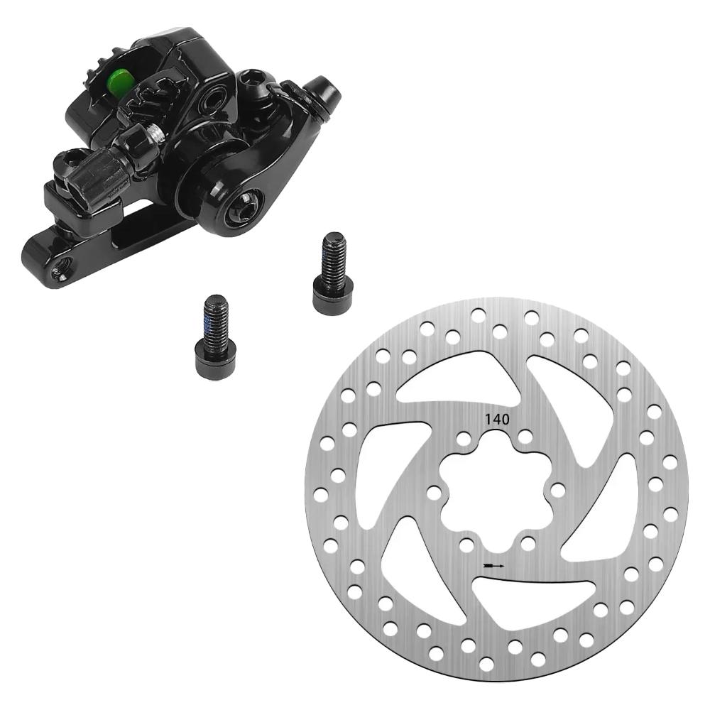 Front Rear Disc Brake Assembly for KuKirin A1 Electric Scooter Caliper 140mm Brake Disc Brake Pads Replacement Parts Accessories