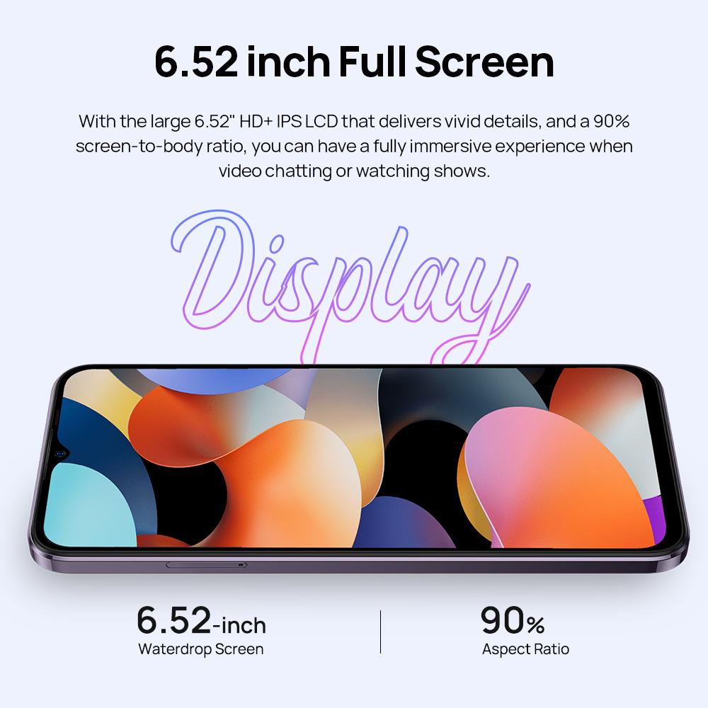 Ulefone Смартфон Note 16 Pro, 512 ГБ ПЗУ/128 ГБ ПЗУ/256 ГБ ПЗУ, Android 13, глобальная версия, телефон, 50 МП, 6,52 дюйма, 4400 мАч, GPS, 4G, сотовая связь