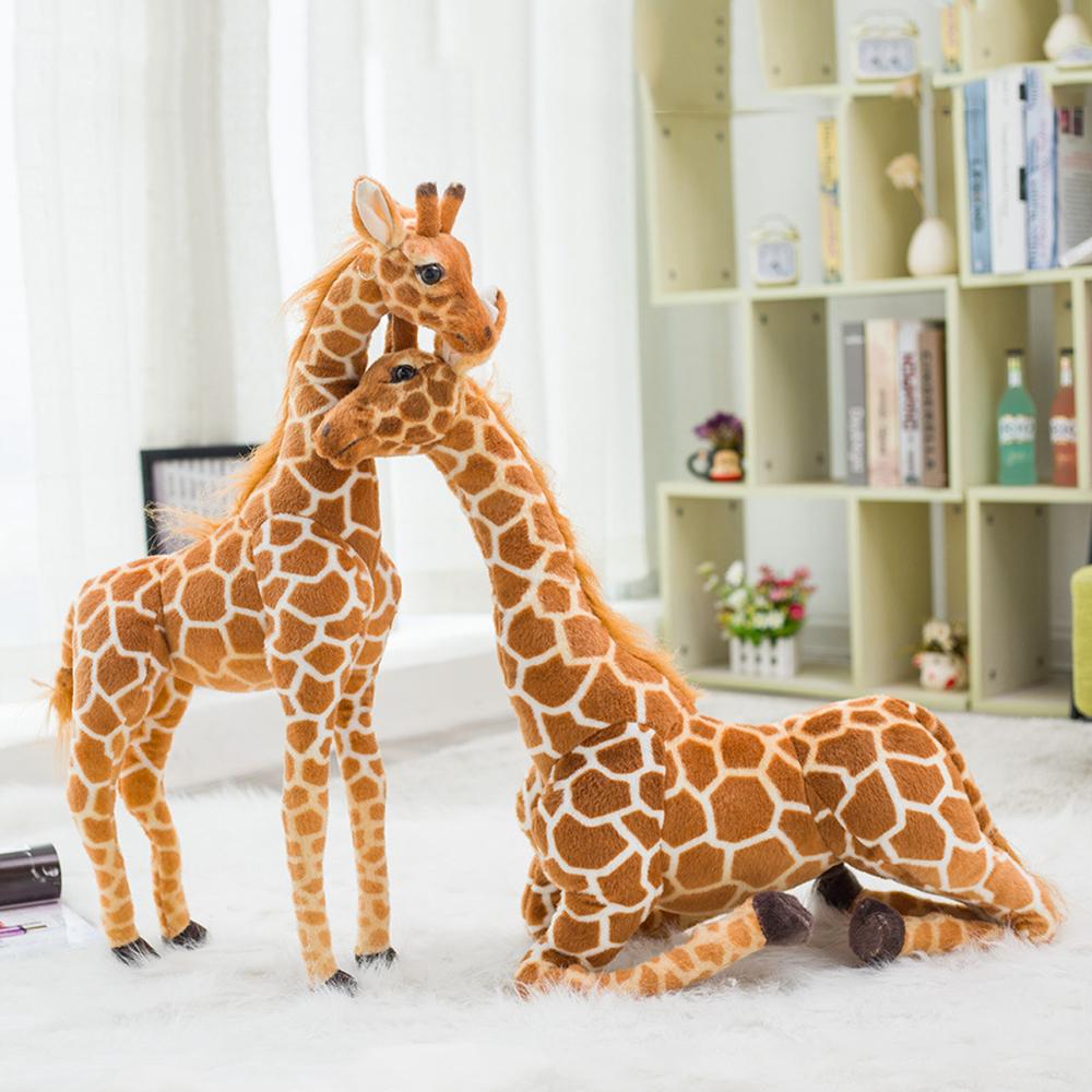 Soft Bedroom Decor Kids Toy Animal Dolls Simulation Giraffe Doll Stuffed Toy Giraffe Plush Toys