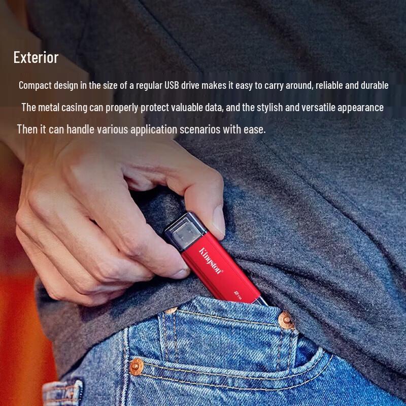 Kingston Портативный SSD 2 ТБ USB 3.2 Type-C