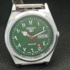 ВОССТАНОВЛЕННЫЕ МУЖСКИЕ ВИНТАЖНЫЕ ЧАСЫ SEIKO 5 AUTOMATIC 6309A ЯПОНИЯ ЗЕЛЕНЫЕ a441345-5