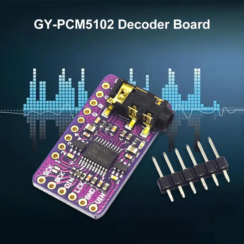 Цифровой аудиодекодер PCM5102 с интерфейсом I2S/IIS для Arduino и Raspberry Pi.