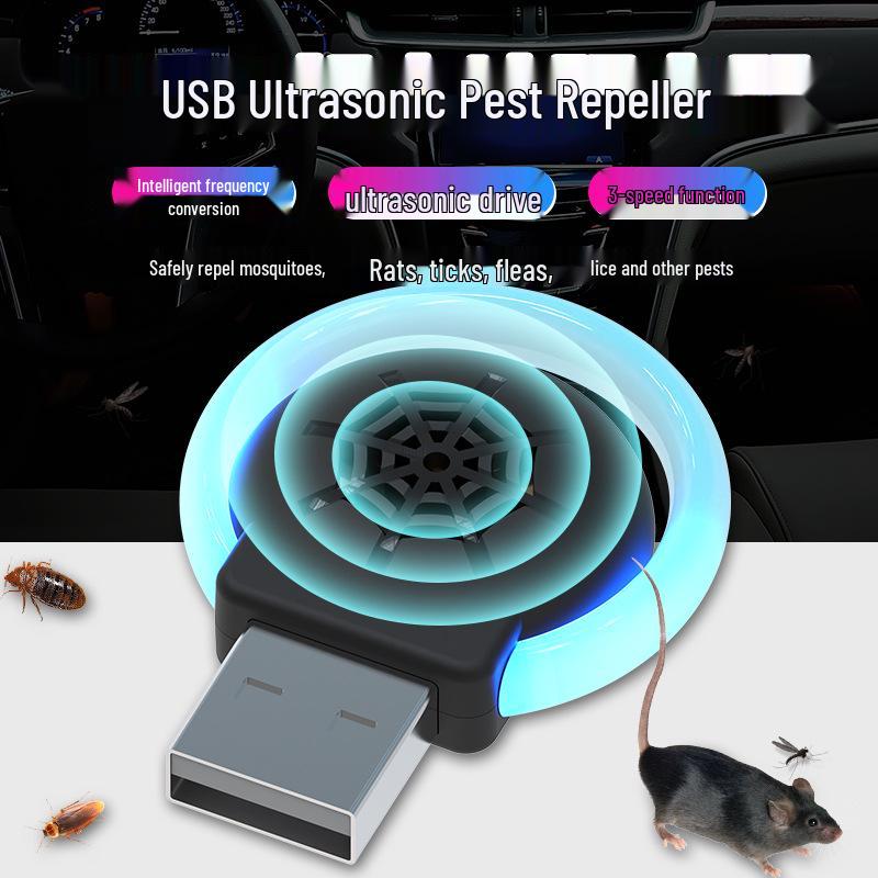 Eco-Friendly USB Ultrasonic Mosquito Repellent for Camping