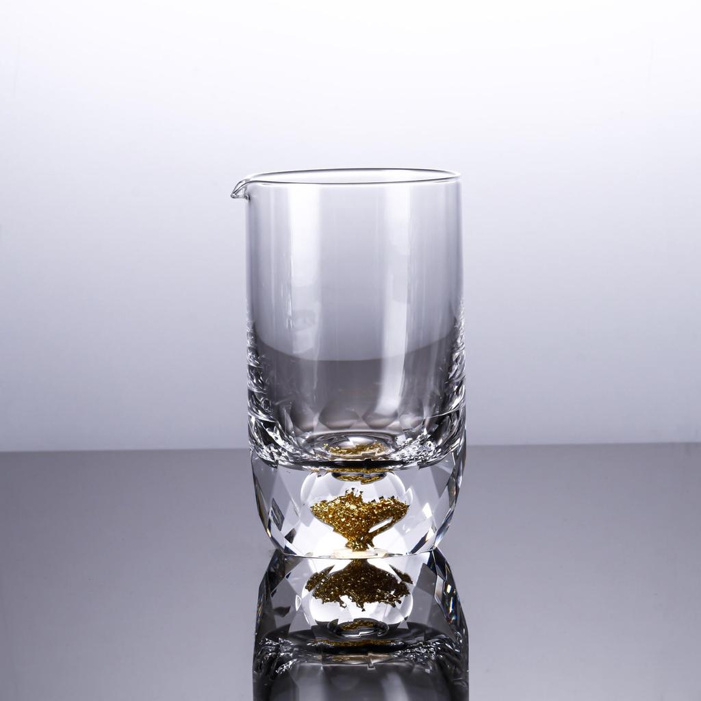 Набор рюмок с золотой фольгой – Хрустальные бокалы для белого вина, Настраиваемые с логотипом