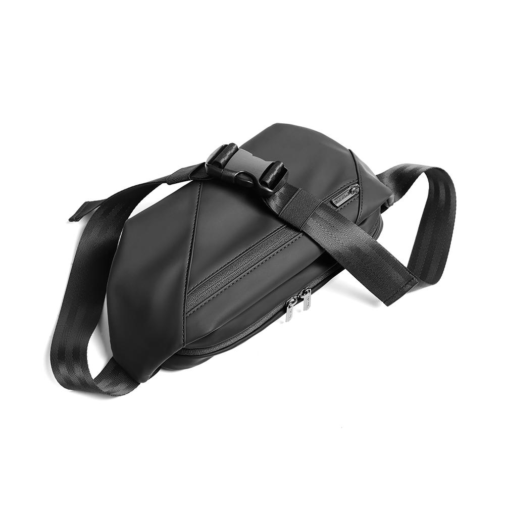Мужская сумка через плечо Мужская поясная сумка Маленькая нагрудная сумка Сумка на одно плечо Водонепроницаемая сумка-мессенджер Спортивная сумка для бега на открытом воздухе Сумка для мобильного телефона Черная AP-38