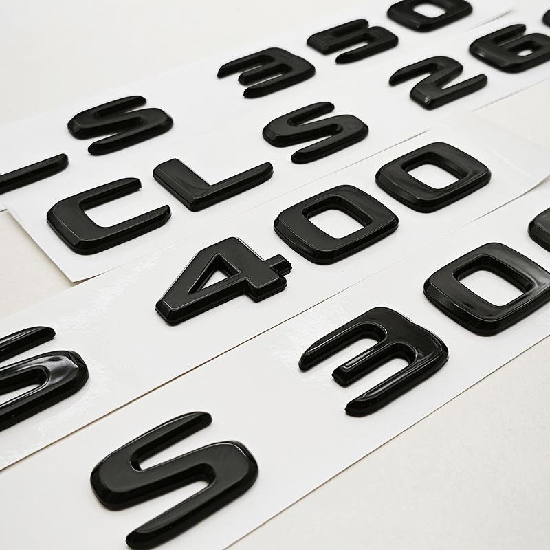 NEW 3D ABS Car Letters Logo CLS260 CLS300 CLS400 Badge Rear Trunk Sticker For Mercedes Benz CLS260 CLS300 CLS400 C218 Accessory QR1
