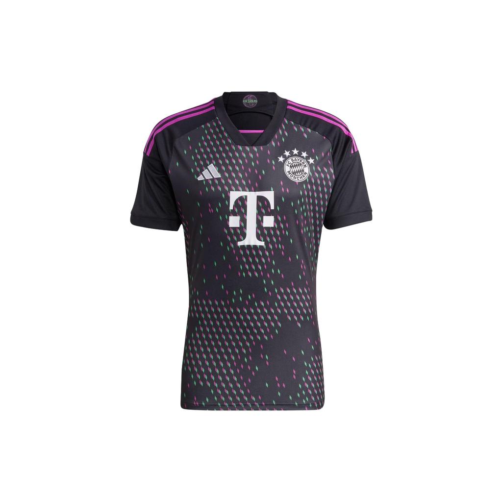 adidas ФК Бавария Мюнхен 23/24 Выездная футболка с коротким рукавом Slim Fit Мужская Черный HR3719
