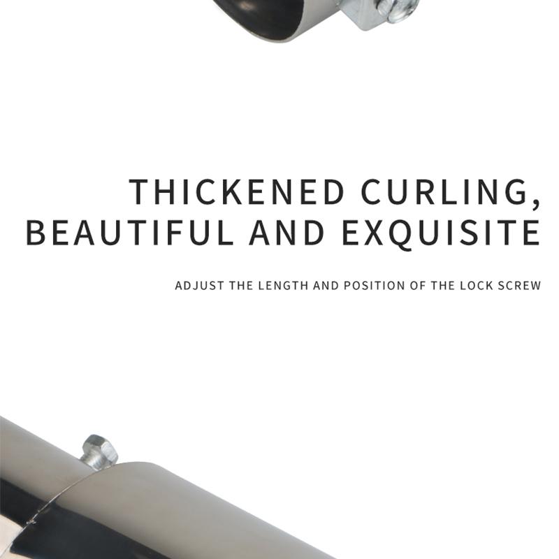 Глушитель выхлопной системы автомобиля, серебристый, черный, жженый, синий, красочный наконечник глушителя, труба из нержавеющей стали, серебристый задний хвост