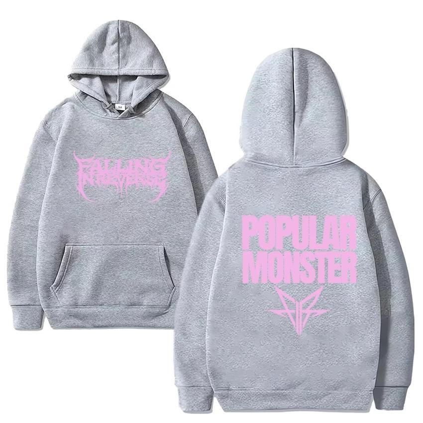 Banda De Rock Falling in Reverse Nuevo Álbum Popular Monstour Impreso Sudadera Con Capucha Hombres Mujeres Moda Y2k Streetwear