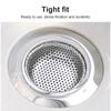 Kitchen Sink Filter Stainless Steel Mesh Sink Strainer Filter Bathroom Sink Strainer Drain Hole Filter Waste Screen