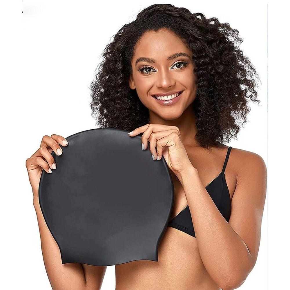 Большой размер шапка-капюшон для дайвинга силиконовая шапочка для бассейна свободный размер купальные шапки для женщин и мужчин