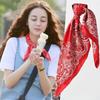 Silk Scarf Bandanna Women Scarf Fashion Square Scarves Head Scarf Neck Tie Band Professional Neckerchief